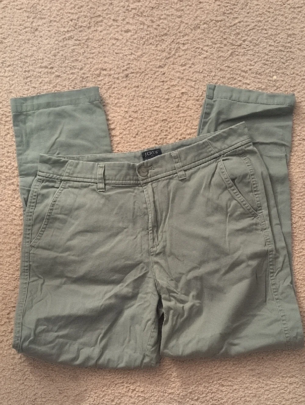 J. Crew Light Olive Straight Chino Pants